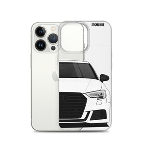 White B9 Audi S3 - iPhone Case