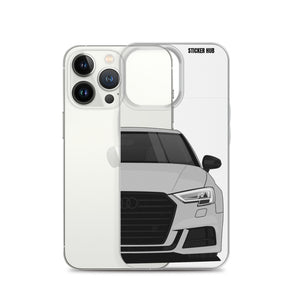 Silver B9 Audi S3 - iPhone Case