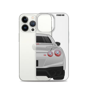 Silver R35 Nissan GTR - iPhone Case