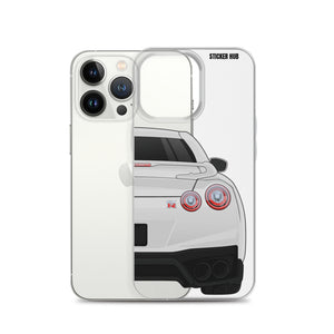 White R35 Nissan GTR - iPhone Case