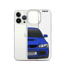 Load image into Gallery viewer, Blue Mitsubishi Evo - iPhone Case