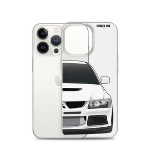 White Mitsubishi Evo - iPhone Case