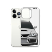 Load image into Gallery viewer, Silver Mitsubishi Evo - iPhone Case