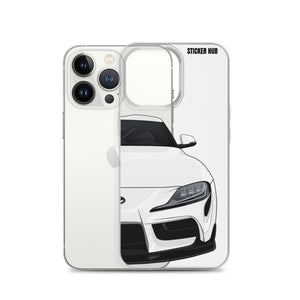 White MKV Toyota Supra - iPhone Case