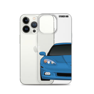 Jet Stream Blue C6 Corvette - iPhone Case