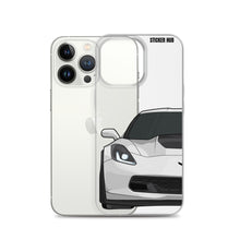 Load image into Gallery viewer, White C7 Corvette Z06 - iPhone Case