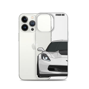 White C7 Corvette Z06 - iPhone Case