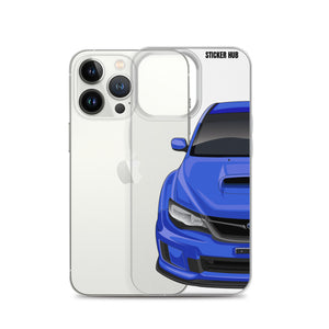 WR Blue 09-14 Subaru WRX STI - iPhone Case