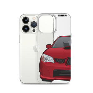 Garnet Red 06-07 Subaru WRX STI- iPhone Case