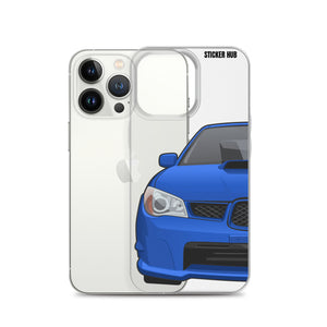 WR Blue 06-07 Subaru WRX STI - iPhone Case