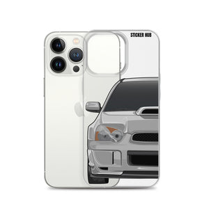 Silver 03-05 Subaru WRX STI - iPhone Case