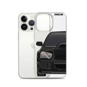 Black 03-05 Subaru WRX STI - iPhone Case