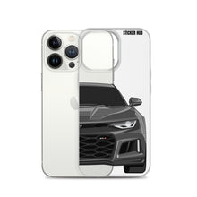 Load image into Gallery viewer, Gray 6th Gen Camaro ZL1 - iPhone Case