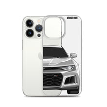 Load image into Gallery viewer, Silver 6th Gen Camaro ZL1 - iPhone Case