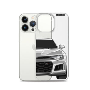 Silver 6th Gen Camaro ZL1 - iPhone Case