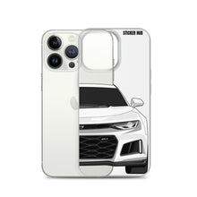 Load image into Gallery viewer, White 6th Gen Camaro ZL1 - iPhone Case