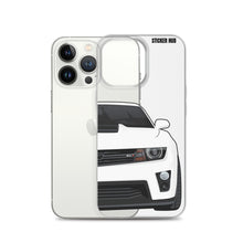 Load image into Gallery viewer, White 5th Gen Camaro ZL1 - iPhone Case