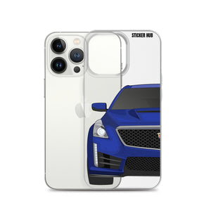 Wave Blue Cadillac CTS-V - iPhone Case