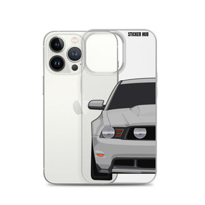 Silver 11-12 Mustang 5.0 - iPhone Case