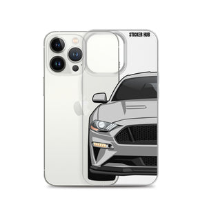 Silver 18-21 Mustang 5.0 - iPhone Case