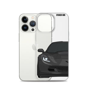 Black C7 Corvette Z06 - iPhone Case