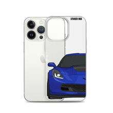 Load image into Gallery viewer, Admiral Blue C7 Corvette Z06 - iPhone Case