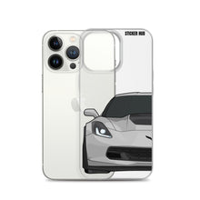 Load image into Gallery viewer, Silver C7 Corvette Z06 - iPhone Case