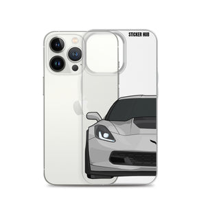 Silver C7 Corvette Z06 - iPhone Case