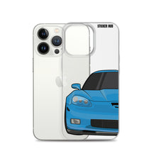 Load image into Gallery viewer, Jet Stream Blue C6 Corvette Z06 - iPhone Case