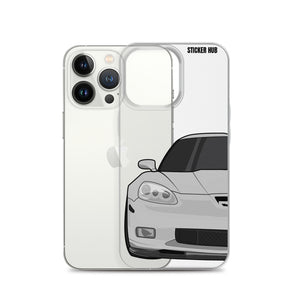 Silver C6 Corvette Z06 - iPhone Case