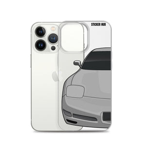 Silver C5 Corvette Z06 - iPhone Case