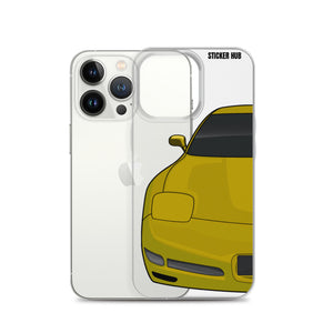 Millennium Yellow C5 Corvette Z06 - iPhone Case