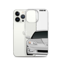 Load image into Gallery viewer, Silver C6 Corvette - iPhone Case