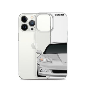 Silver C6 Corvette - iPhone Case