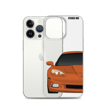 Load image into Gallery viewer, Sunset Orange C6 Corvette - iPhone Case