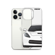 Load image into Gallery viewer, White C7 Corvette Stingray - iPhone Case