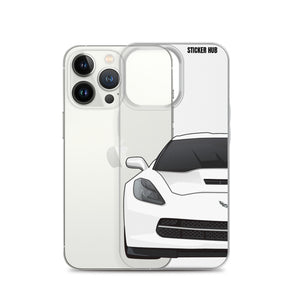 White C7 Corvette Stingray - iPhone Case