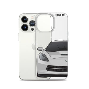 Silver C7 Corvette Stingray - iPhone Case