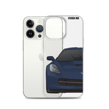 Load image into Gallery viewer, Night Race Blue C7 Corvette Stingray -iPhone Case