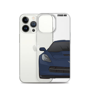 Night Race Blue C7 Corvette Stingray -iPhone Case