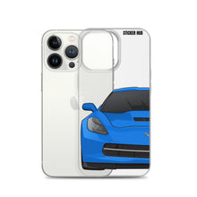 Load image into Gallery viewer, Laguna Blue C7 Corvette Stingray - iPhone Case