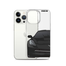 Load image into Gallery viewer, Black C7 Corvette Stingray - iPhone Case