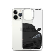 Load image into Gallery viewer, Black C8 Corvette - iPhone Case