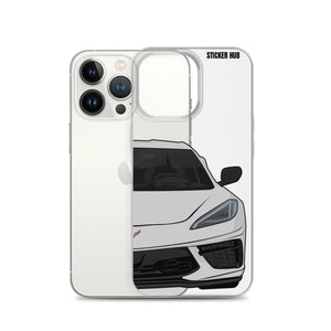 Ceramic Matrix Gray C8 Corvette - iPhone Case