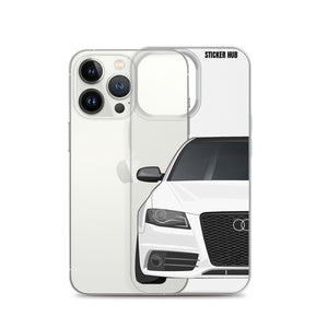 White B8 Audi S4 - iPhone Case