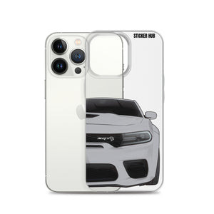 Silver Charger Hellcat (Widebody) - iPhone Case