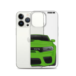 Green Charger Hellcat (Widebody) - iPhone Case