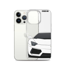 Load image into Gallery viewer, White Lamborghini Aventadoor - iPhone Case