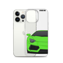 Load image into Gallery viewer, Green Lamborghini Aventadoor - iPhone Case