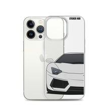 Load image into Gallery viewer, Silver Lamborghini Aventadoor - iPhone Case